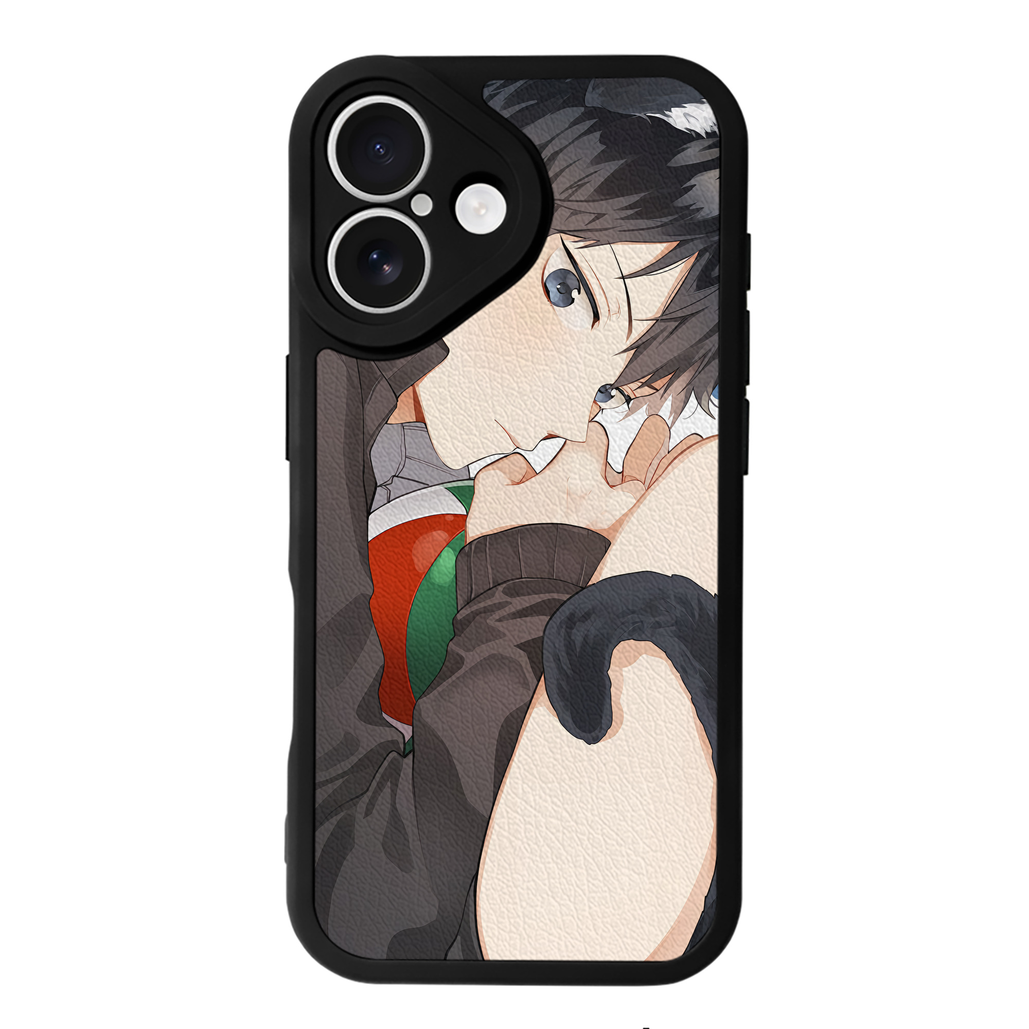 （画像用） ハイキュー!! Haikyu!! 【iPhone 16シリーズ対応】シリコンスマホケース（レザー調） 材質：シリコン